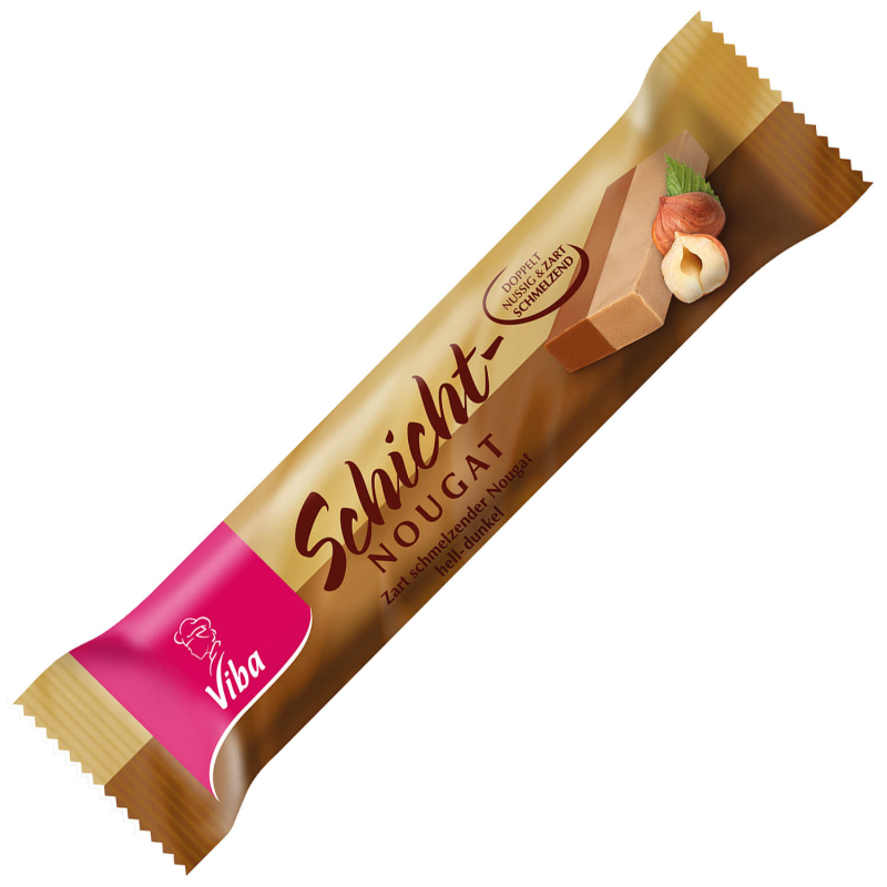  Viba Schicht-Nougat Riegel 75g 