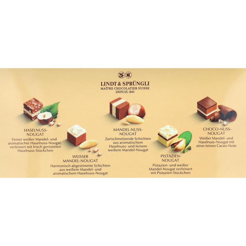  Lindt Mini Schicht-Nougat 165g 