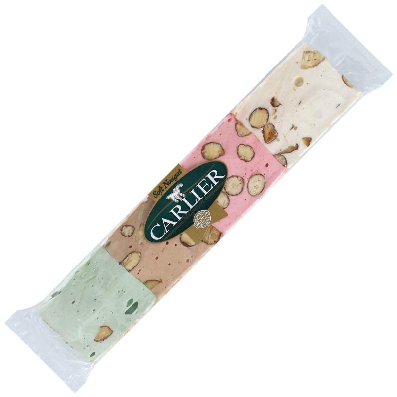  Carlier Soft Nougat Vierfrucht-Mandeln 75g 