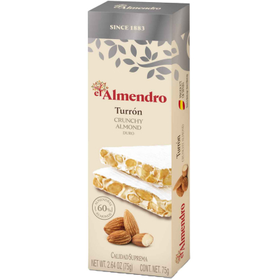  El Almendro Turrón Crunchy Almond Duro 75g 