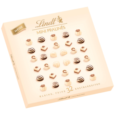  Lindt Mini Pralinés Weiße Schokolade 90g 