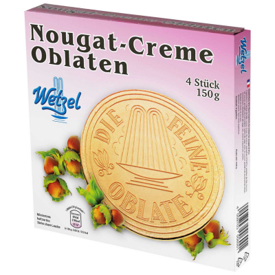  Wetzel Nougat-Creme Oblaten 4er 