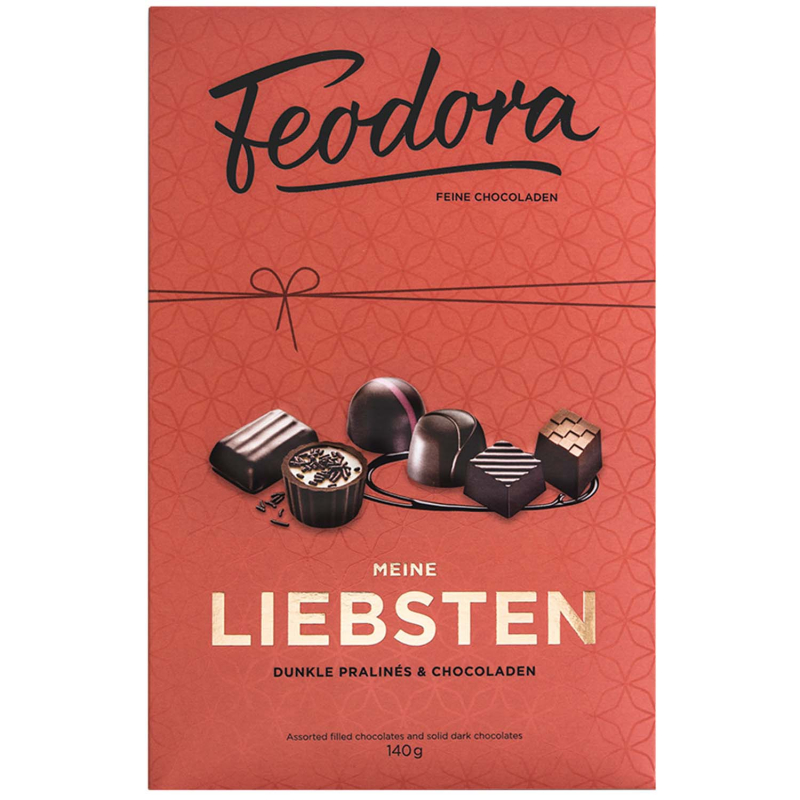  Feodora Meine Liebsten Dunkle Pralinés & Chocoladen 140g 