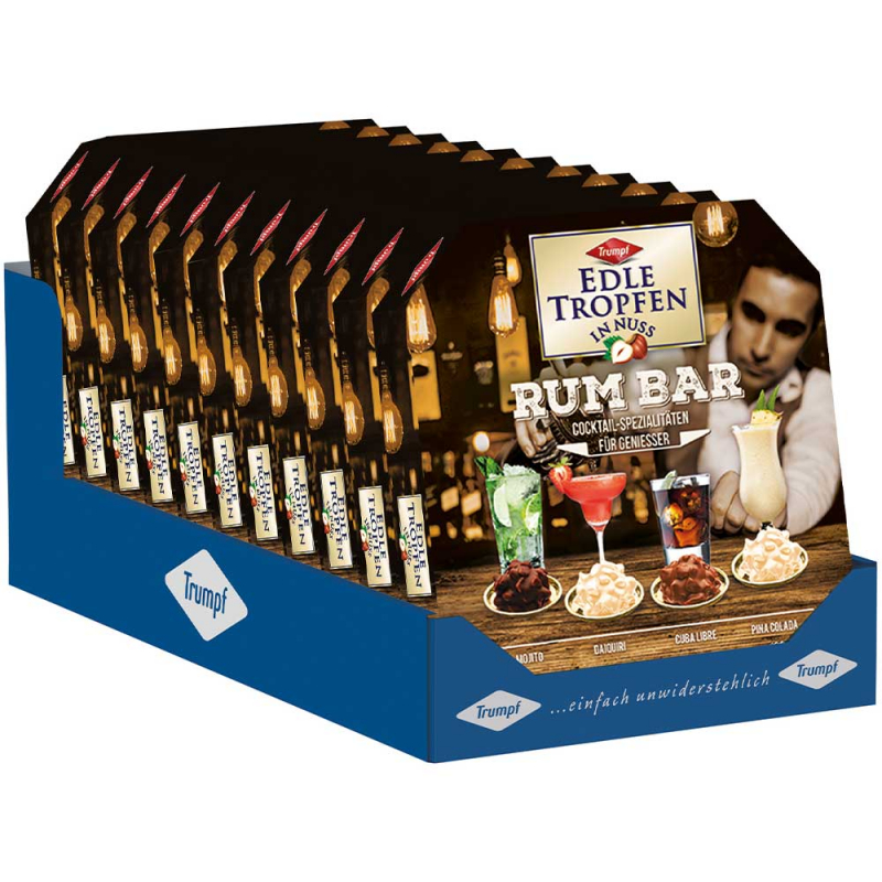  Trumpf Edle Tropfen in Nuss Rum Bar 100g 