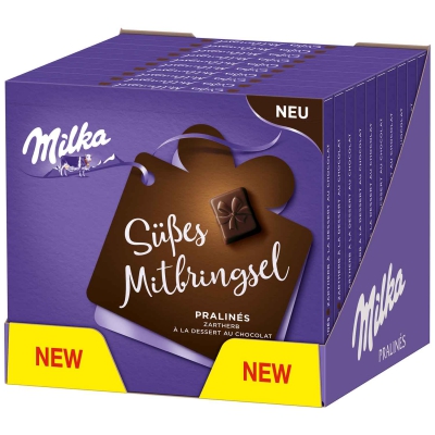  Milka 'Süßes Mitbringsel' Pralinés Zartherb à la Dessert au Chocolat 110g 