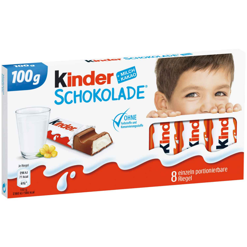  kinder Schokolade 8er 