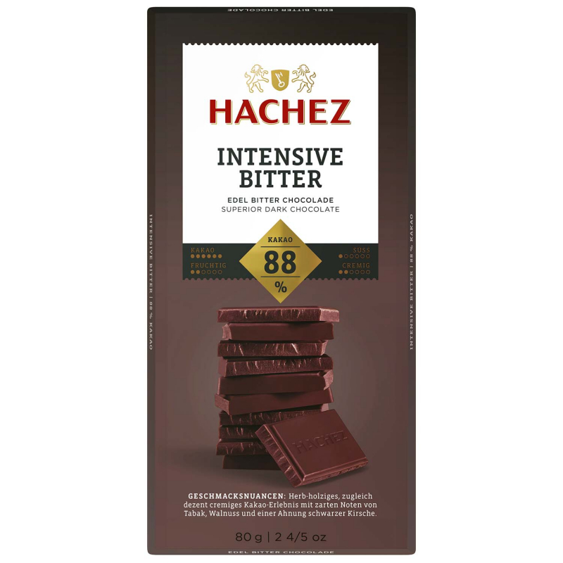  Hachez Intensive Bitter 88% Kakao 80g 