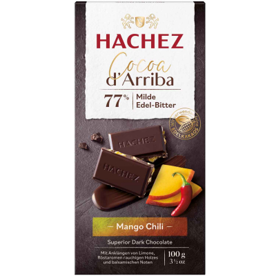  Hachez Cocoa d'Arriba 77% Kakao Mango Chili 100g 