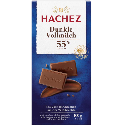  Hachez Dunkle Vollmilch 55% Kakao 100g 