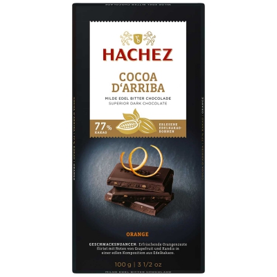  Hachez Cocoa d'Arriba 77% Kakao Orange 100g 