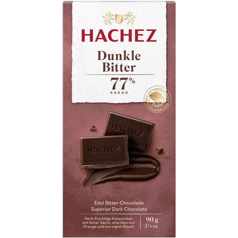  Hachez Dunkle Bitter 77% Kakao 90g 