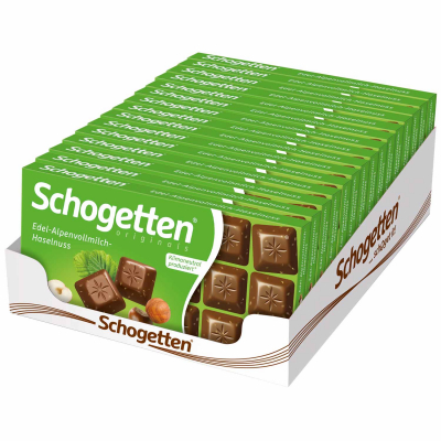  Schogetten Edel-Alpenvollmilch-Haselnuss 100g 