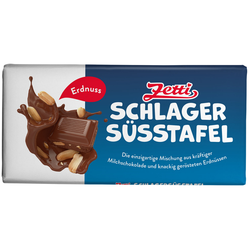  Zetti Schlagersüsstafel Erdnuss 100g 