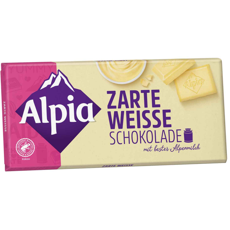  Alpia Zarte Weisse Schokolade 100g 