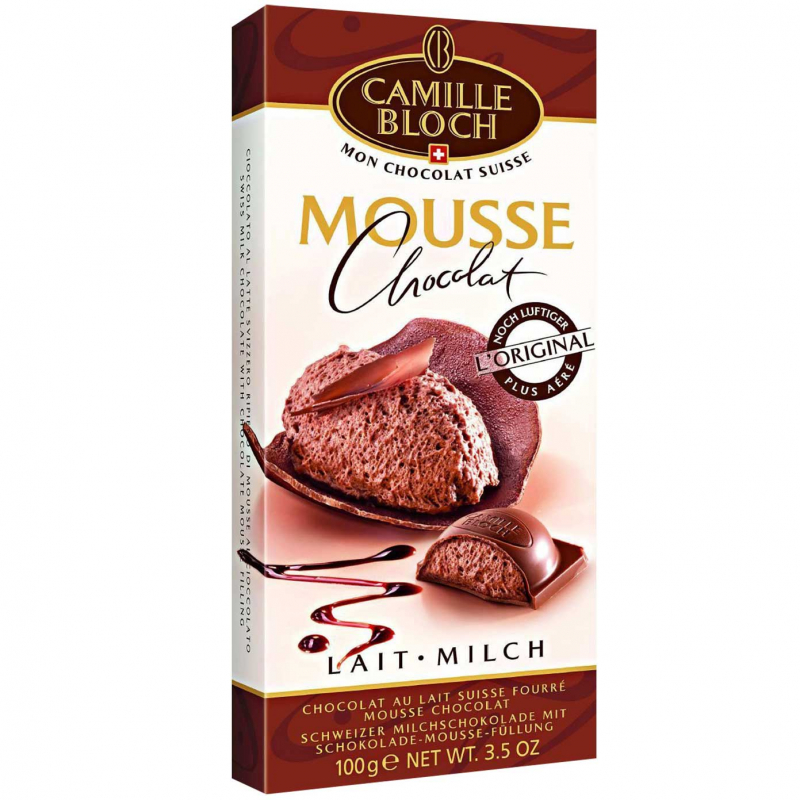  Camille Bloch Mousse Chocolat Lait 100g 