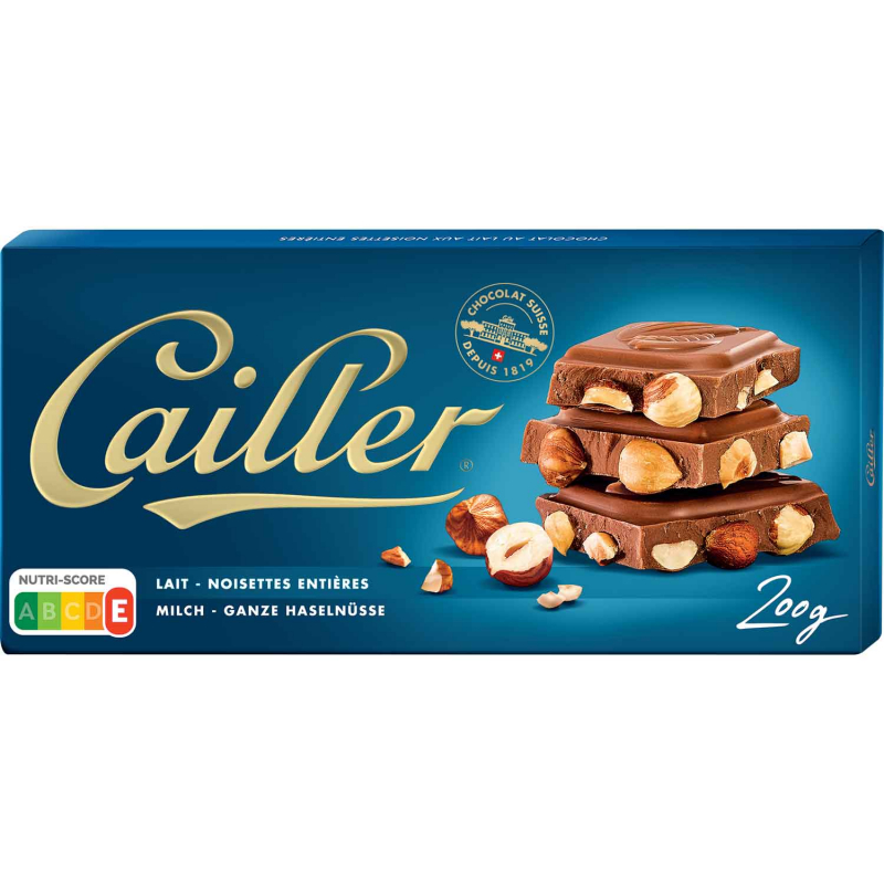  Cailler Milch Ganze Haselnüsse 200g 