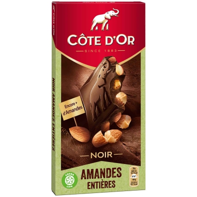  Côte D'Or Noir Amandes Entières 180g 