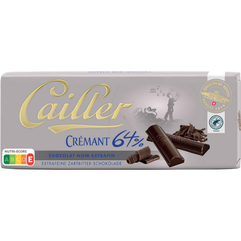  Cailler Crémant 64% Extrafeine Zartbitter-Schokolade 100g 