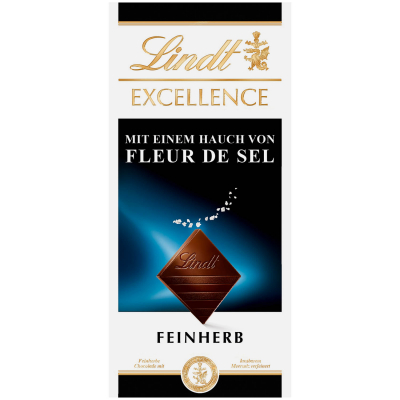  Lindt Excellence Fleur de Sel Feinherb Tafel 100g 