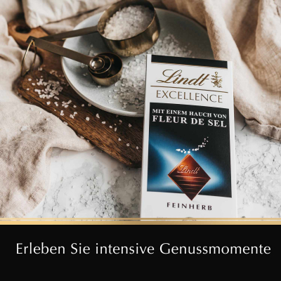  Lindt Excellence Fleur de Sel Feinherb Tafel 100g 