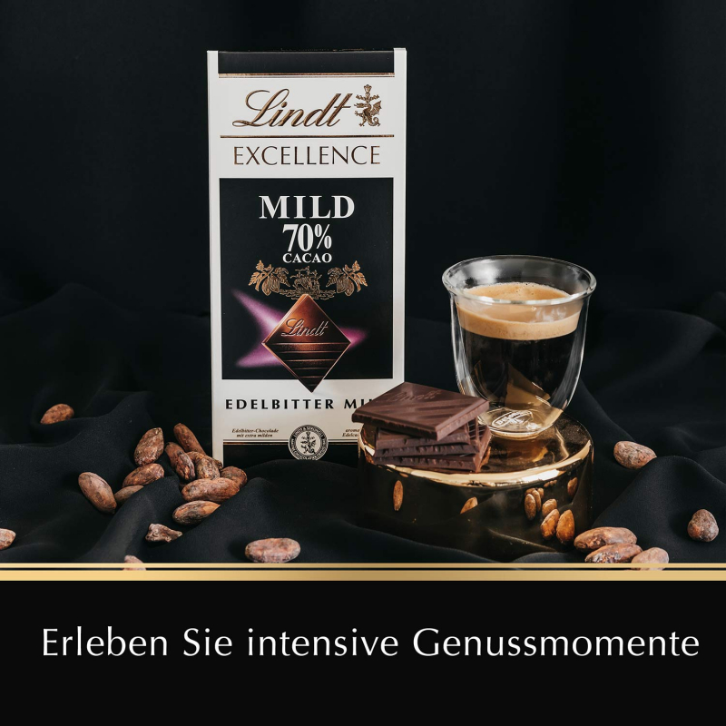  Lindt Excellence Mild 70% Cacao Edelbitter Tafel 100g 