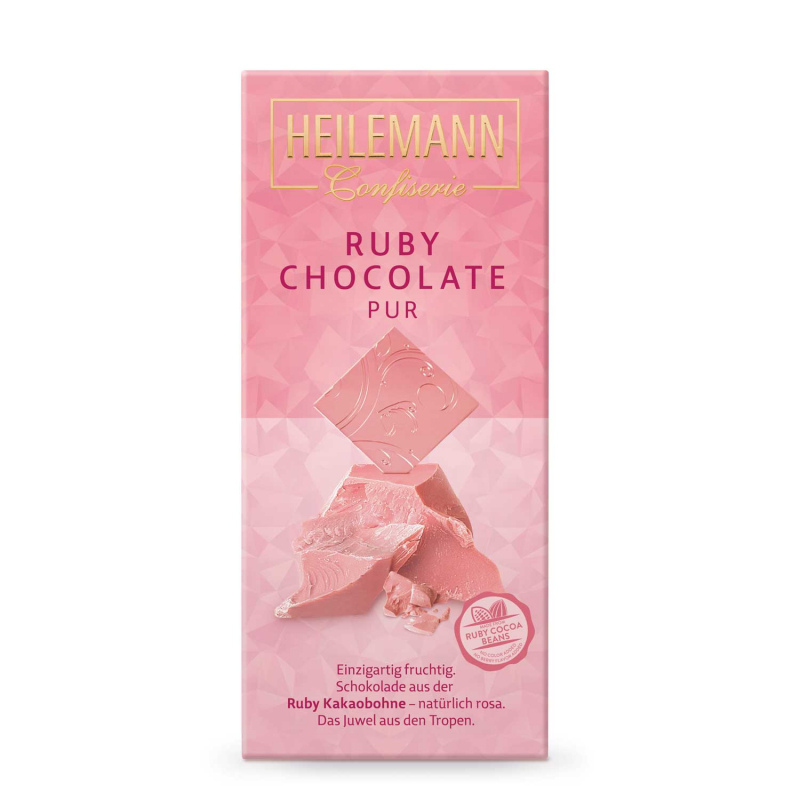  Heilemann Confiserie Ruby Chocolate Pur 80g 