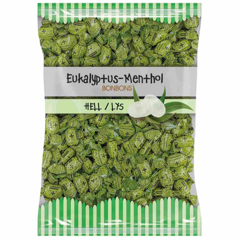  Eukalyptus-Menthol Bonbons hell 1kg 