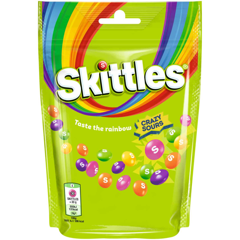  Skittles Crazy Sours 136g 