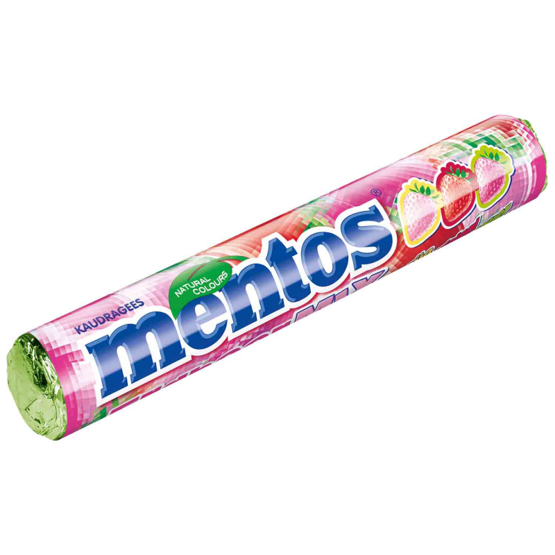  mentos Erdbeer Mix 3x37,5g 