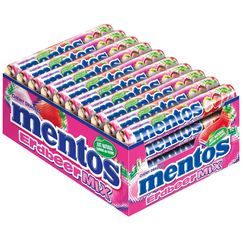  mentos Erdbeer Mix 40x37,5g 