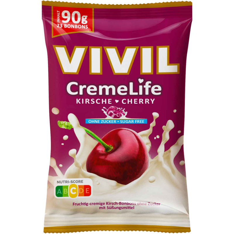  Vivil CremeLife Kirsche ohne Zucker 90g 