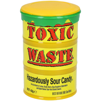  Toxic Waste Yellow Sour Candy 42g 