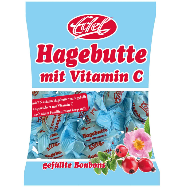  Edel Hagebutte mit Vitamin C Bonbons 90g 