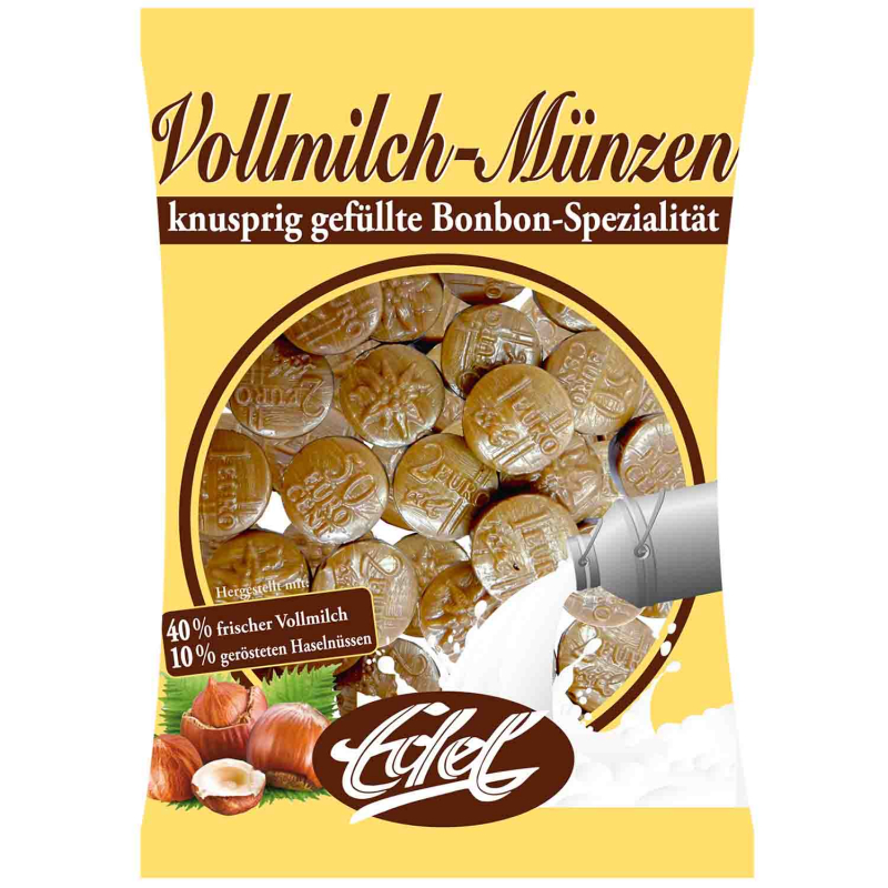  Edel Vollmilch-Münzen 120g 