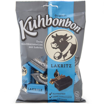  Kuhbonbon Lakritz 200g 