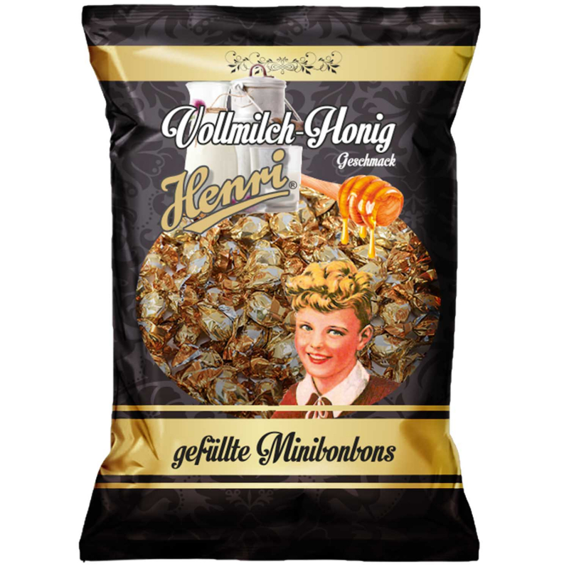  Henri gefüllte Minibonbons Vollmilch-Honig 200g 