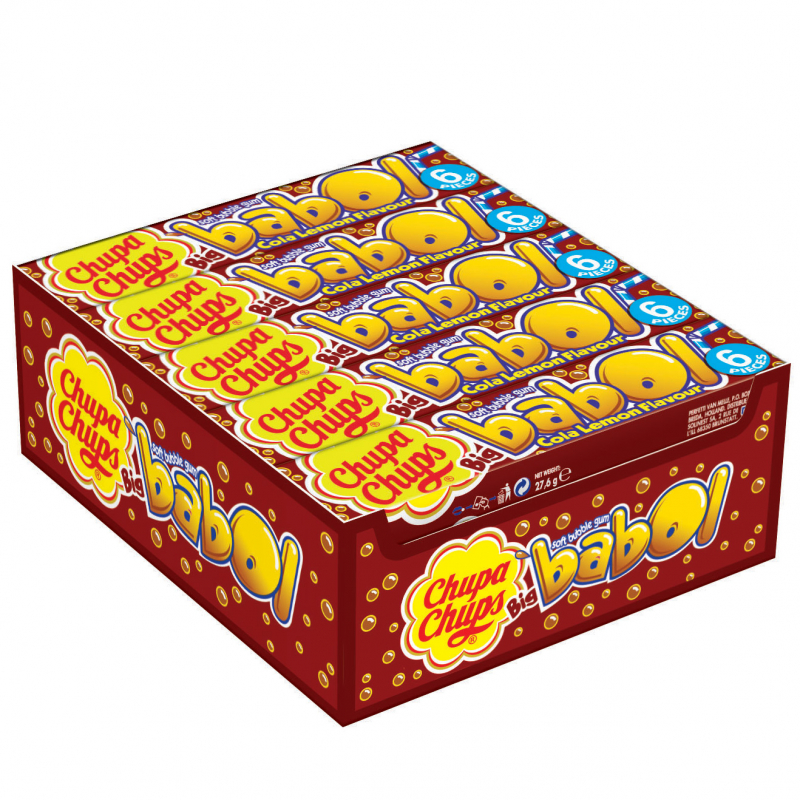  Chupa Chups Big babol Cola Lemon 20x6er 