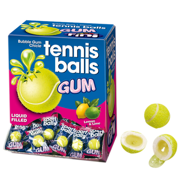  Fini Tennis Balls Bubble Gum 200er 