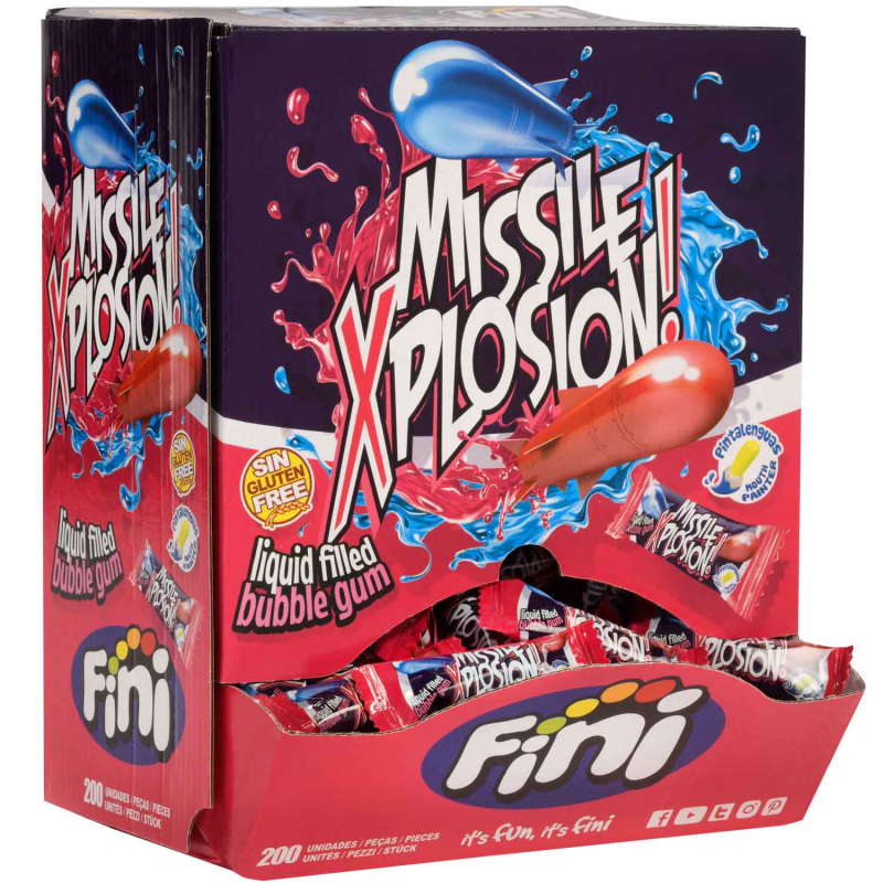  Fini Missile Xplosion Bubble Gum 200er 