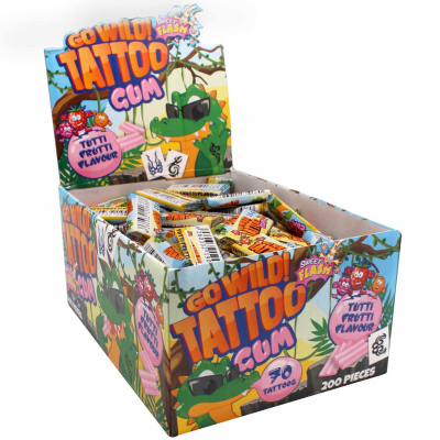  Sweet Flash Tattoo Gum Go Wild! 200er 