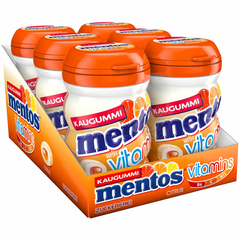  mentos Vitamins Kaugummi Citrus zuckerfrei 32er 