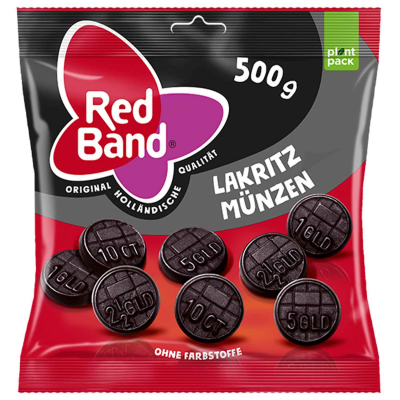  Red Band Lakritz Münzen 500g 