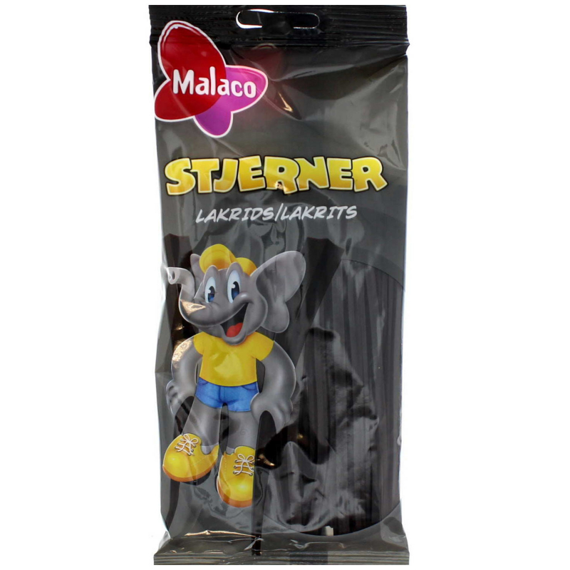  Malaco Stjerner Lakrids 92g 