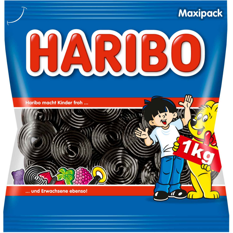  Haribo Lakritz Schnecken 1kg 