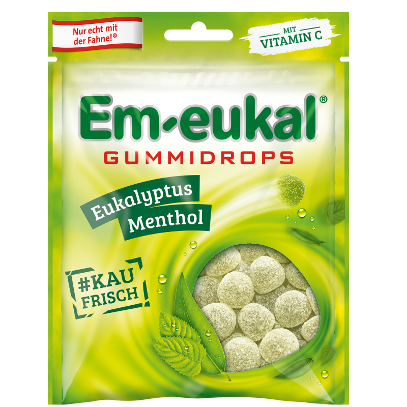  Em-eukal Gummidrops Eukalyptus-Menthol 90g 