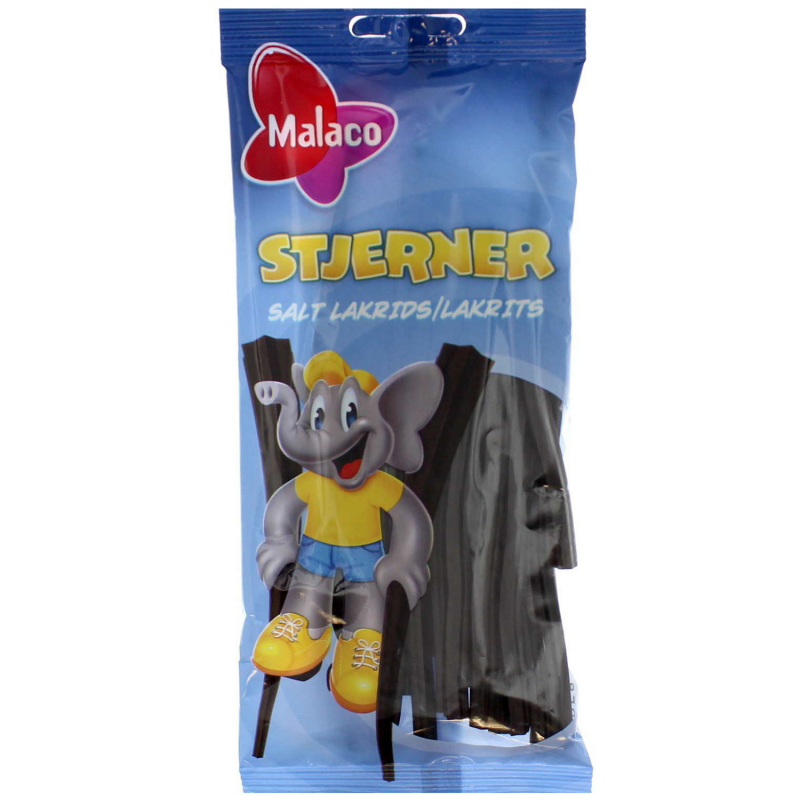  Malaco Stjerner Salt Lakrids 92g 