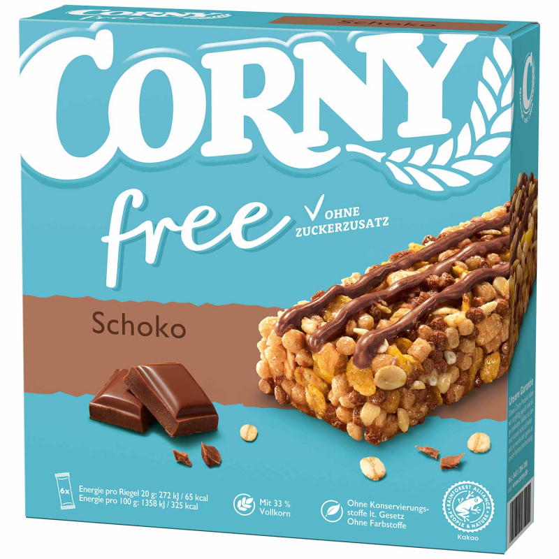  Corny free Schoko 6x20g 