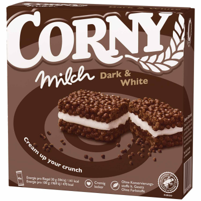  Corny Milch Dark & White 4x30g 