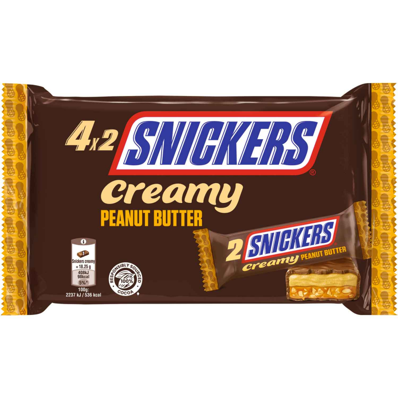  Snickers Creamy Peanut Butter 4x36,5g 