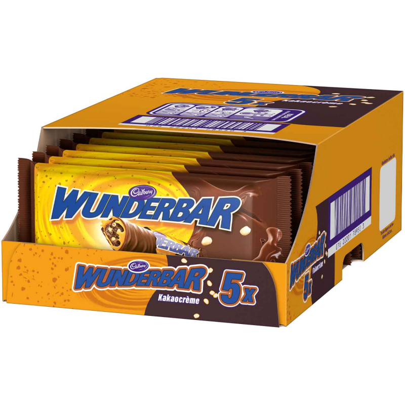  Cadbury Wunderbar Kakaocreme 5x37g 